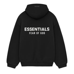 ESSENTIALS Fear of God Black Hoodie